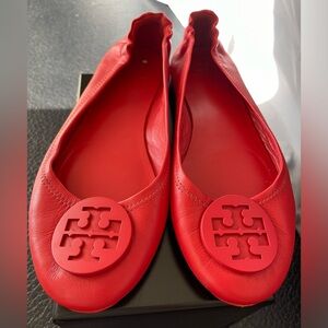Tory Burch Minnie Leather flats size 9